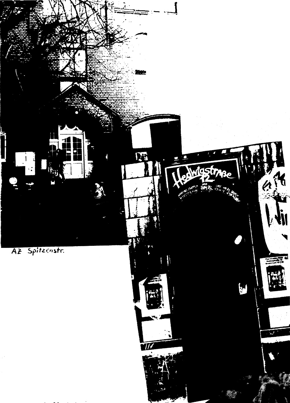 AZ in der Langerfelder Spitzenstraße (bis 1984) und in der Hedwigstraße 12 (1986) AZ in der Langerfelder Spitzenstraße (bis 1984) und in der Hedwigstraße 12 (1986)